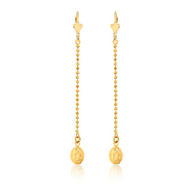 18K Gold Layered Oro Laminado Earring